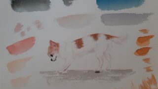 色鉛筆画】愛犬チワワを描いてみた。立体的or平面的どっちが正解なのか 